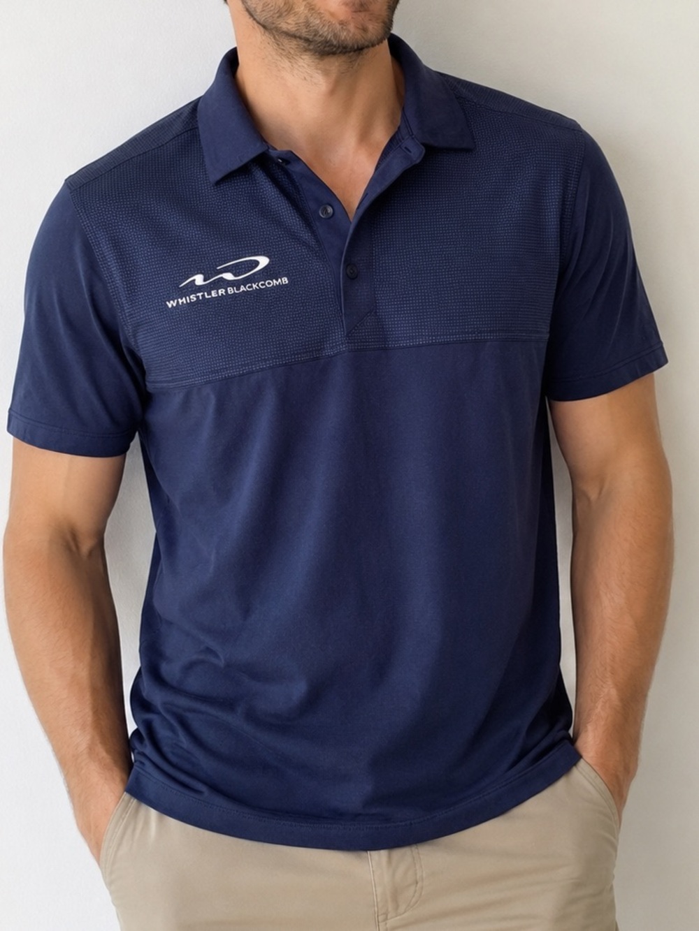 The North Face Men’s XS Whistler Blackcomb Polo Shirt Navy Performance Golf